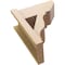 Ekena Millwork 8-in W x 16-in D x 20-in H Funston Slat Rough Cedar Woodgrain TimberThane Outlooker, Primed Tan OUTUR080X16X20FST24RCPR - alternate 5